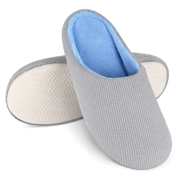 Bergman Kelly Memory Foam Slippers for Women & Men, Super Cushiony Slip-On House Shoes for WFH Comfort (Cush Collection - Scuff Style), US Company