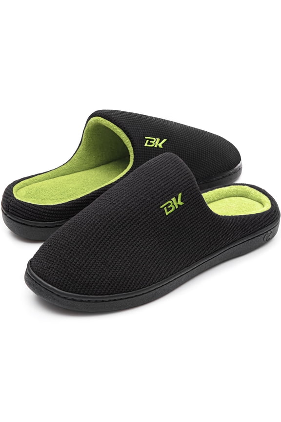 Men's Slippers, Two-Tone Indoor/Outdoor Clog Style Slippers w/ Memory Foam, House Shoes for Men, Ranger Collection