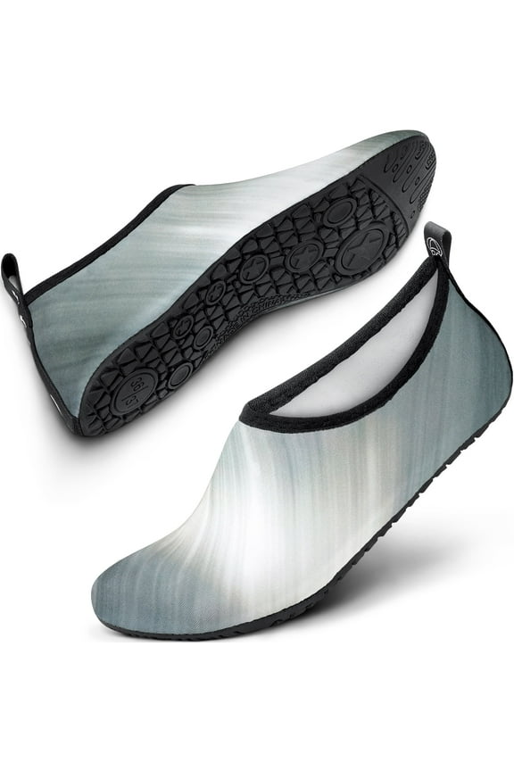 Mens and Womens Water Shoes (M 5-10; W 7-12), Aqua Socks, Barefoot Skin Shoes for Water Sports Beach Pool Yoga Surf US Casual Shoes