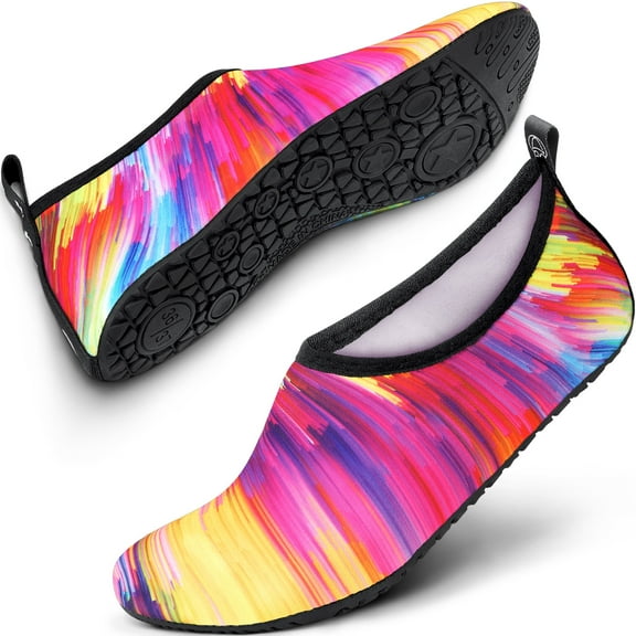 Bergman Kelly Mens and Womens Water Shoes (M 5-10; W 7-12), Aqua Socks, Barefoot Skin Shoes for Water Sports Beach Pool Yoga Surf US Casual Shoes