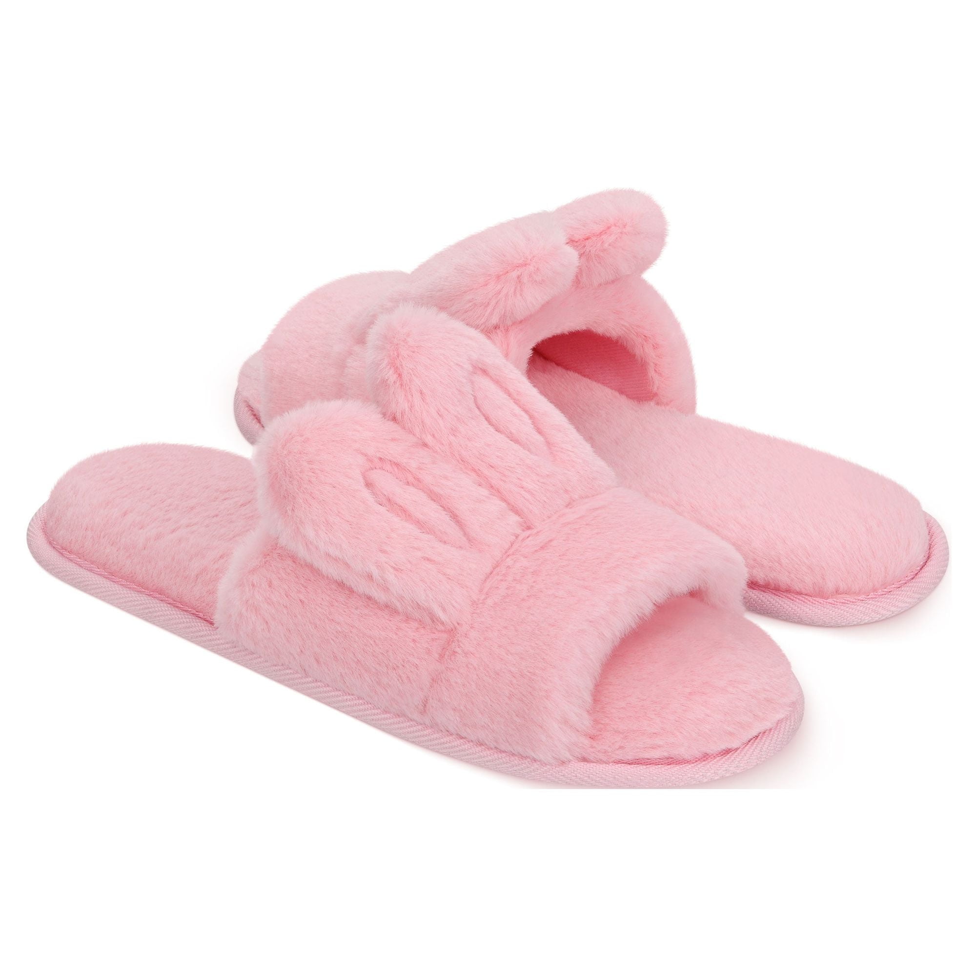 Open toe bunny slippers new arrivals
