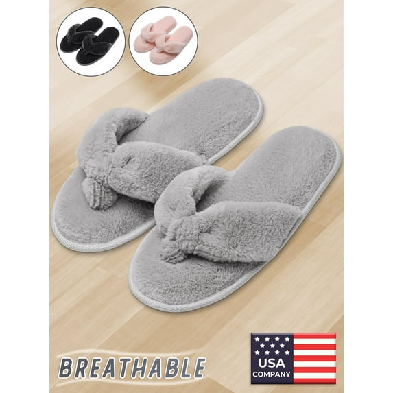 Bergman Kelly Thong Style Slippers for Women (Breeze Collection - Scuff Style), US Company