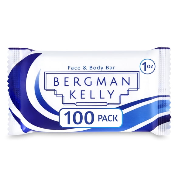 Bergman Kelly Travel Size Rectangular Soap Bars, White Tea, 1 oz, 100 pcs (US Company)