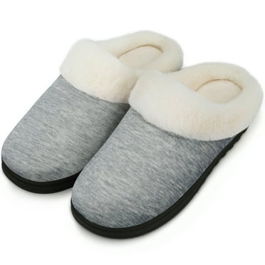 Bergman Kelly USA Clog Slippers for Women (Multiple Colors/Sizes), Memory Foam Closed Toe Scuff Indoor Outdoor House Shoes (Dove Collection - Scuff Style)