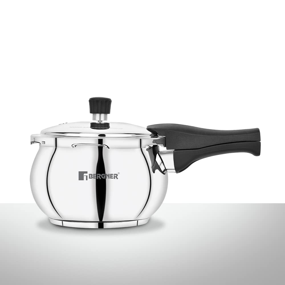 Bergner Pura Stainless Steel Pressure Cooker With Outer Lid 1.5