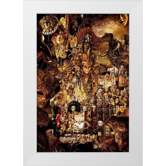 Bergolth, Matthias 11x14 White Modern Wood Framed Museum Art Print Titled - Masquerade