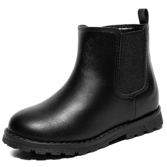 Berhood Girls Ankle Boots Side Zipper Booties For Little Kids Black Size 10