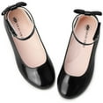 thumbnail image 1 of Berhood Girls Dress Shoes Mary Jane Flats Shoes for School Wedding Party Black Big Kid 2, 1 of 6