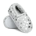 thumbnail image 1 of ​Berhood Girls Slippers Warm Plush Fuzzy Slippers for Little Big Kids Indoor Outdoor Memory Foam Bedroom Shoes Gray Little Kid 12, 1 of 7