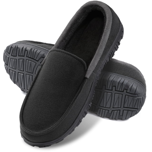 Berhood House Slippers for Men Moccasins for Men Warm Fuzzy Indoor ...