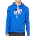 thumbnail image 1 of Berica American Flag Sweatshirt, 4th of July Hoodie, Unisex Graphic Sweatshirts - Royal MH200HOODPATRIOT S2 M, 1 of 3