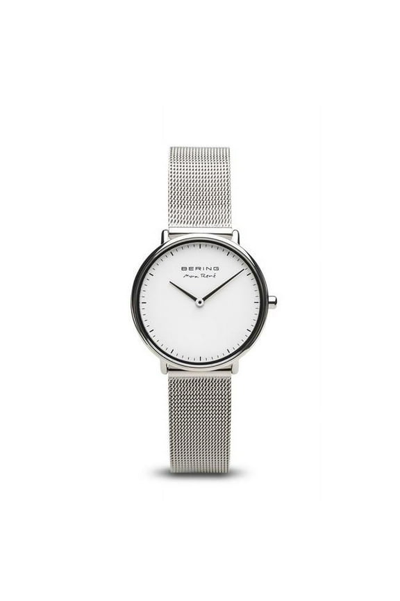 15730-004 Female Max Rene Polished Silver Mesh Watch