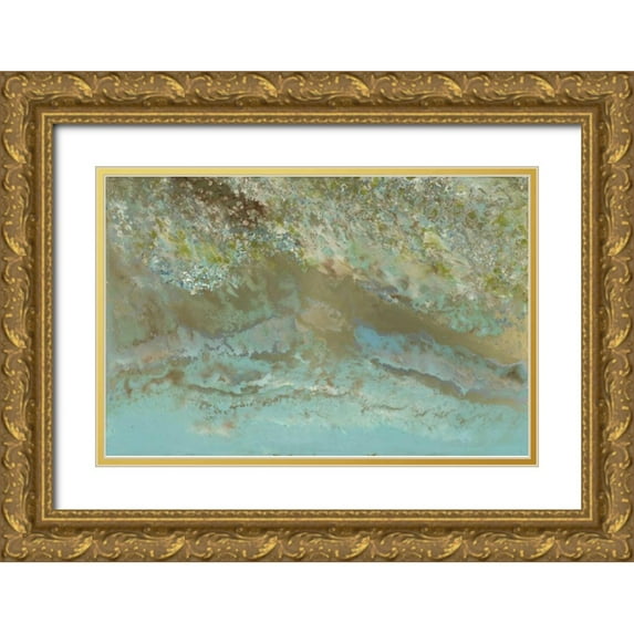 Bering, Blakely 18x13 Gold Ornate Wood Framed with Double Matting Museum Art Print Titled - Robins Egg