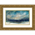 thumbnail image 1 of Bering, Blakely 32x21 Gold Ornate Wood Framed with Double Matting Museum Art Print Titled - Midnight Meditation, 1 of 4