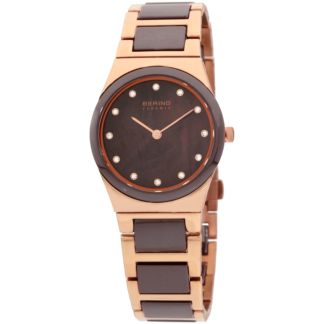 Bering Ceramic Quartz Movement Brown Dial Ladies Watch 32230  display picture 3