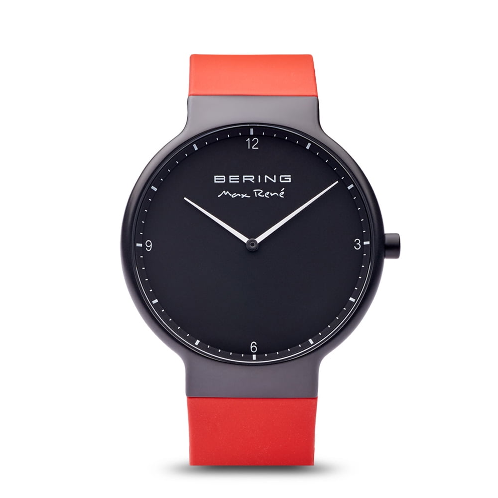 Bering Time Max René Collection, Stainless Steel Case and Silicone Band ...