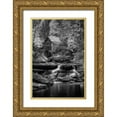 thumbnail image 1 of Berk 11x14 Gold Ornate Wood Framed with Double Matting Museum Art Print Titled - Glade Creek I, 1 of 4
