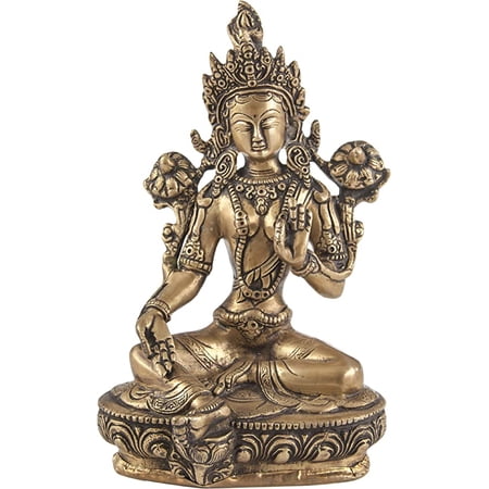 Berk - Inner Worlds 21 cm Green Tara Brass Statues