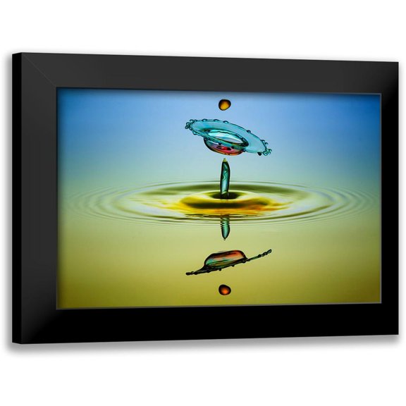Berkati, Muhammad 14x11 Black Modern Framed Museum Art Print Titled - Ufw (Unidentified Flying Water)