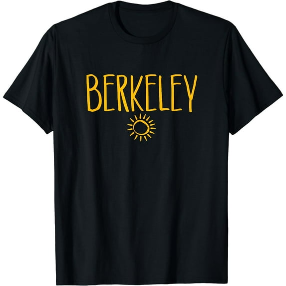 Berkeley California CA Sun Drawing Amber Print T-Shirt