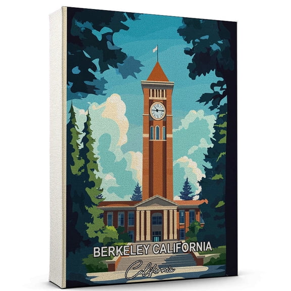 Berkeley California Travel Canvas Wall Art California Canvas A Scenic Artwork That Evokes Calmness, Wanderlust, and Connection with the World