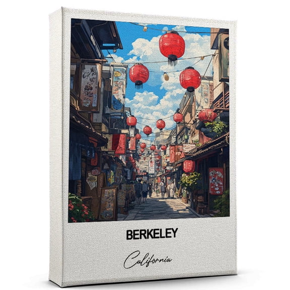 Berkeley Travel Wall Canvas Elegant and Cultural Art Print California Canvas Print Ideal Gift for Travel Lovers