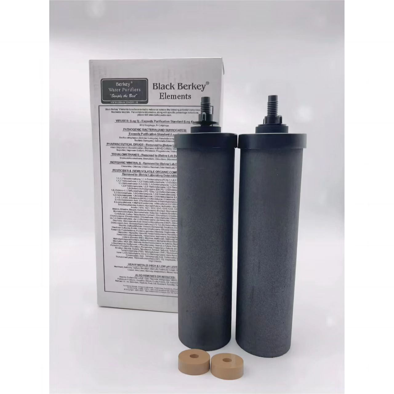Berkey Authentic Black Elements BB9-2 Filters for Berkey Water Systems (Set of 2)