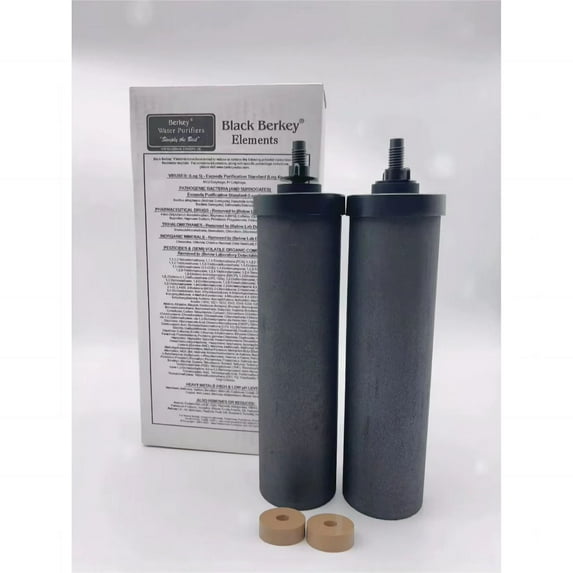 Berkey Authentic Black Berkey Elements BB9-2 Filters for Berkey Water Systems (Set of 2)