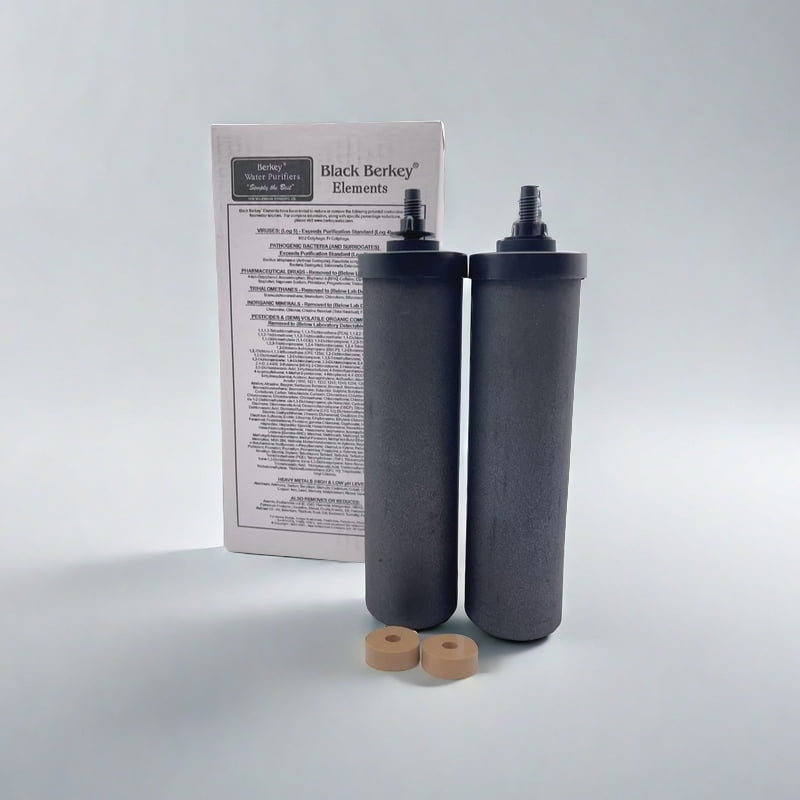 Berkey Authentic Black Berkey Elements BB9-2 Filters for Berkey Water Systems (Set of 2)