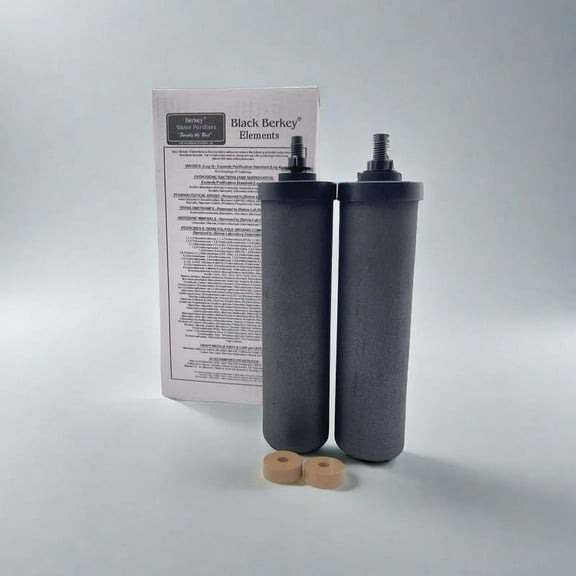 Berkey Authentic Black Berkey Elements BB9-2 Filters for Berkey Water Systems (Set of 2)