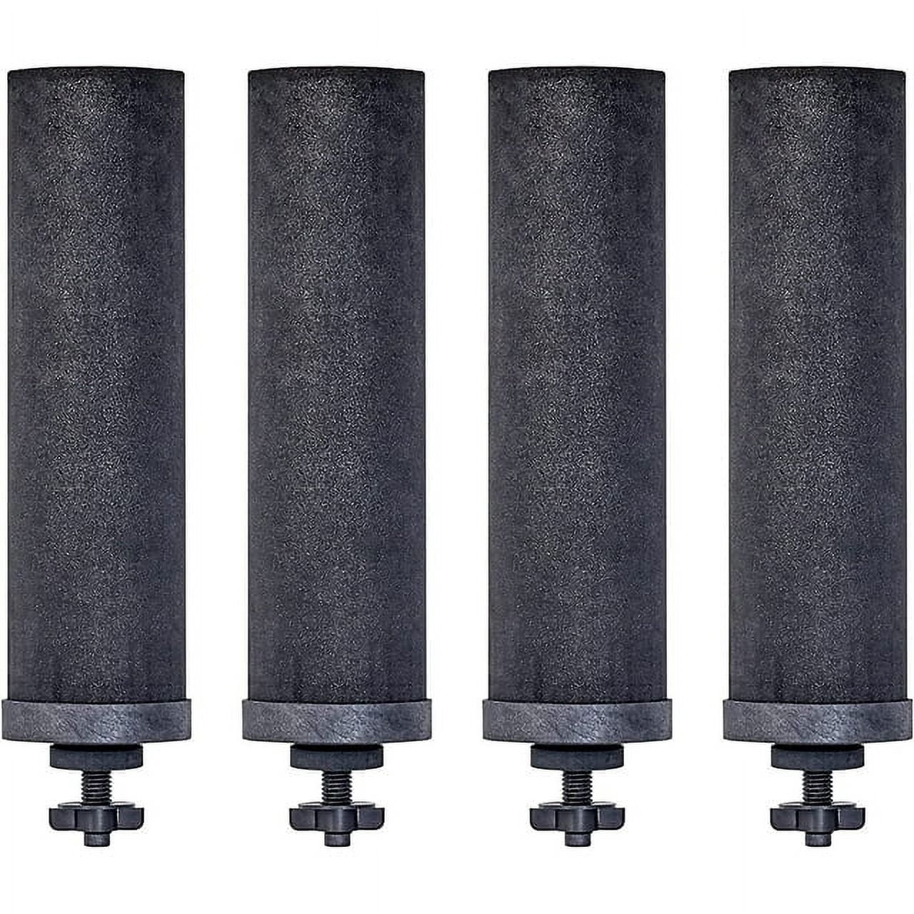 Berkey Authentic Black Berkey Elements BB9-2 Filters for Berkey Water Systems (Set of 4 Black Berkey Elements)