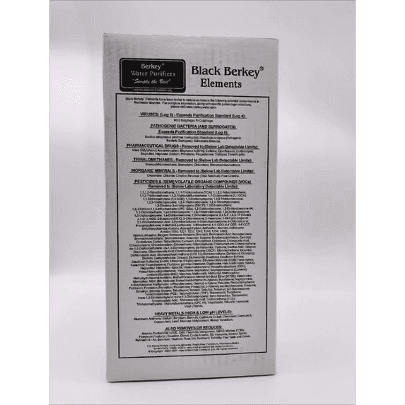 Berkey Authentic Black Berkey Elements BB9-2 Filters for Berkey Water Systems (Set of 4 Black Berkey Elements)