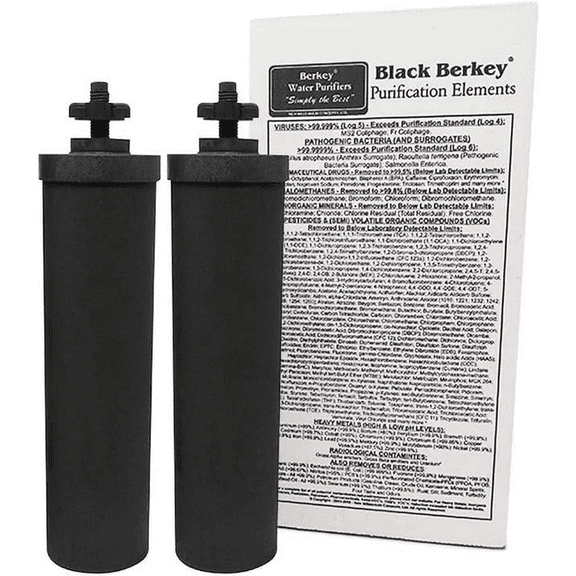 Berkey Authentic Black Berkey Elements BB9-2 Filters for Berkey Water Systems
