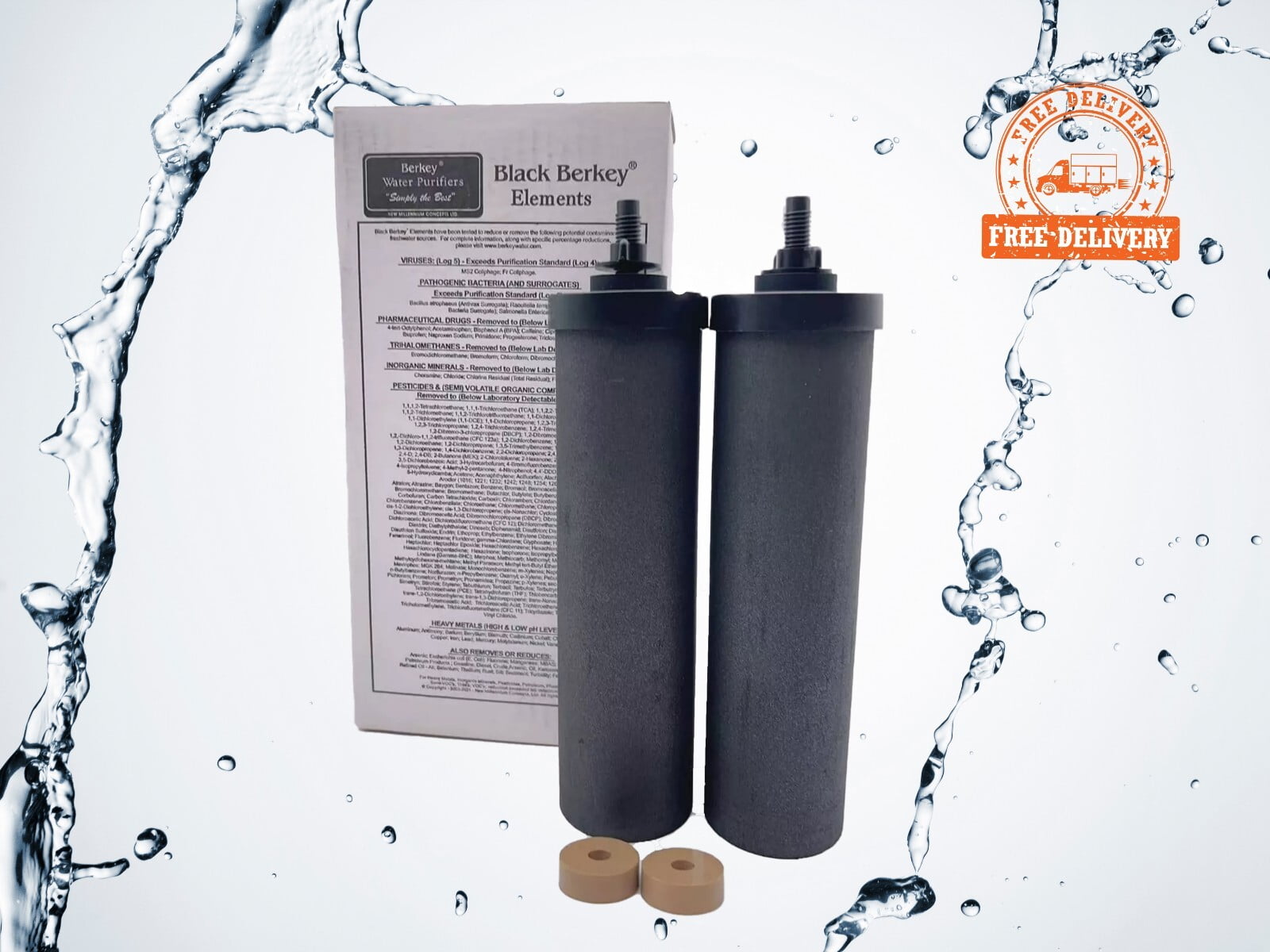 Berkey BB9-2 Water Filters Replacement Purification Elements - 2-Pack