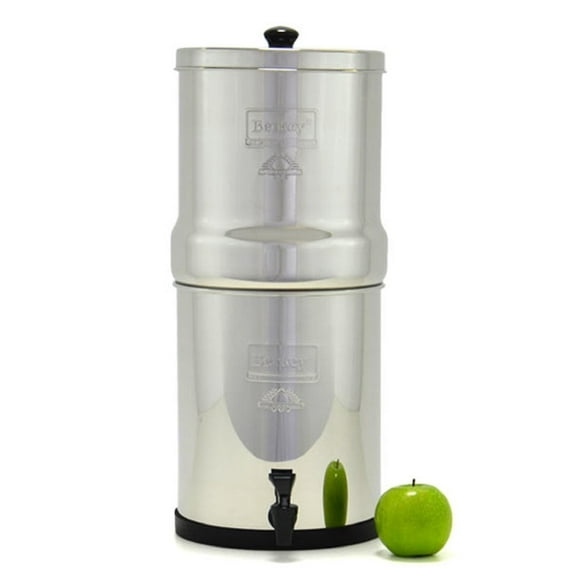 Berkey BK4X2-BB Big Berkey Stainless Steel Water Filtration System with 2 Black Filter Elements