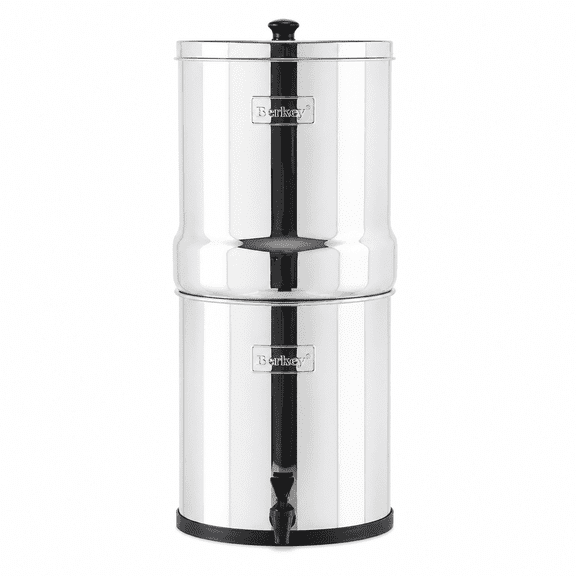 Royal Berkey Gravity-Fed Stainless Steel Countertop Water Filter System 3.25 Gallon with 2 Authentic Black Berkey Elements BB9-2 Filters