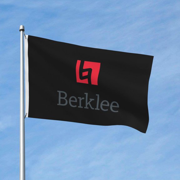 Berklee College Of Music Logo 3x5 Ft Flag Double Sided Indoor Outdoor Double Stitched Polyester Flag With 2 Grommets-Both Side Can Be Read