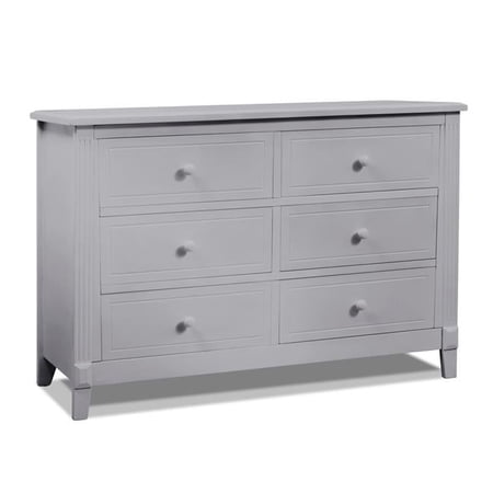 Berkley 6 Drawer Double Dresser - Gray
