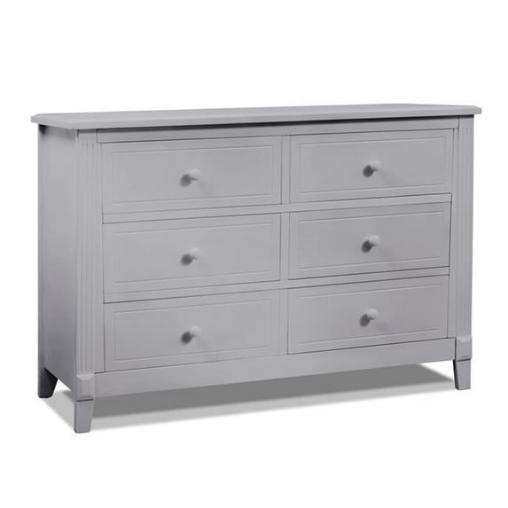 Berkley 6 Drawer Double Dresser - Gray