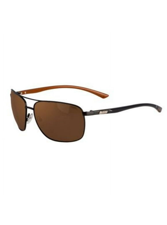 Berkley BER002 Polarized Sunglasses, Matte Silver/Smoke/Blue Mirror