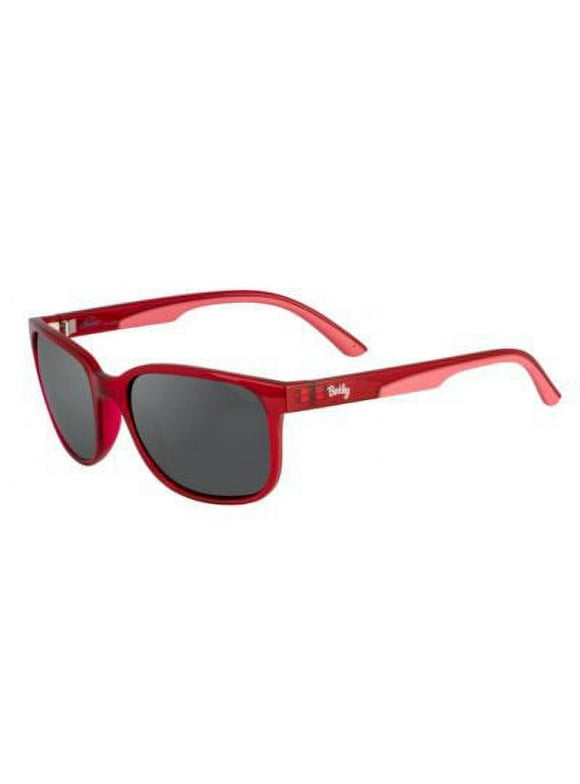 Berkley BER004 Polarized Fishing Sunglasses, Gloss Crystal Red/Smoke