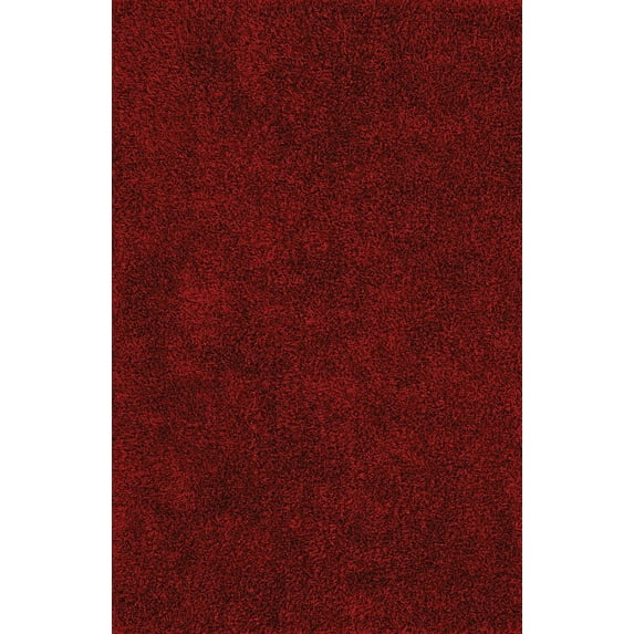 Berkley Barnswood Shag Area Rug IL69 Il69 Red Red Solid Shag 2' 3" x 7' 6" Rectangle
