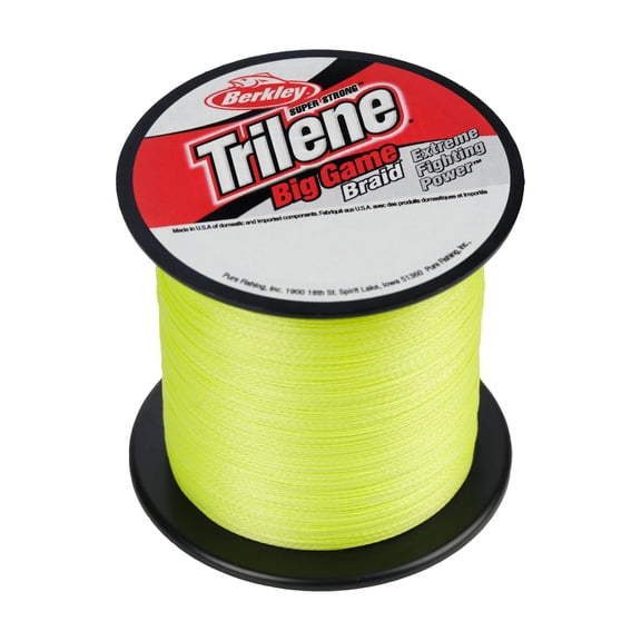 Berkley Big Game Braid Fishing Line, Flame Green, 80lb