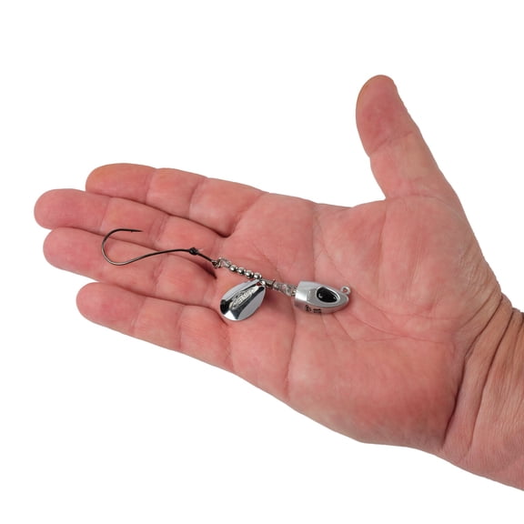 Berkley Bladed Rawler Jig, Crawler Jigs, Straight Chrome (1 Count)