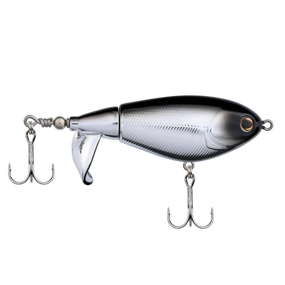 Berkley Choppo Topwater Fishing Lure, Black Chrome, Size 90