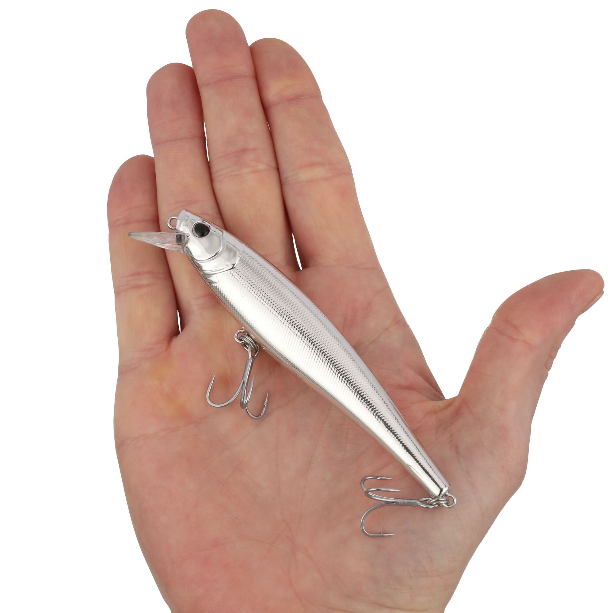 Berkley Cutter Saltwater, 4.3 in, Jerkbaits, Chrome (1 Count)