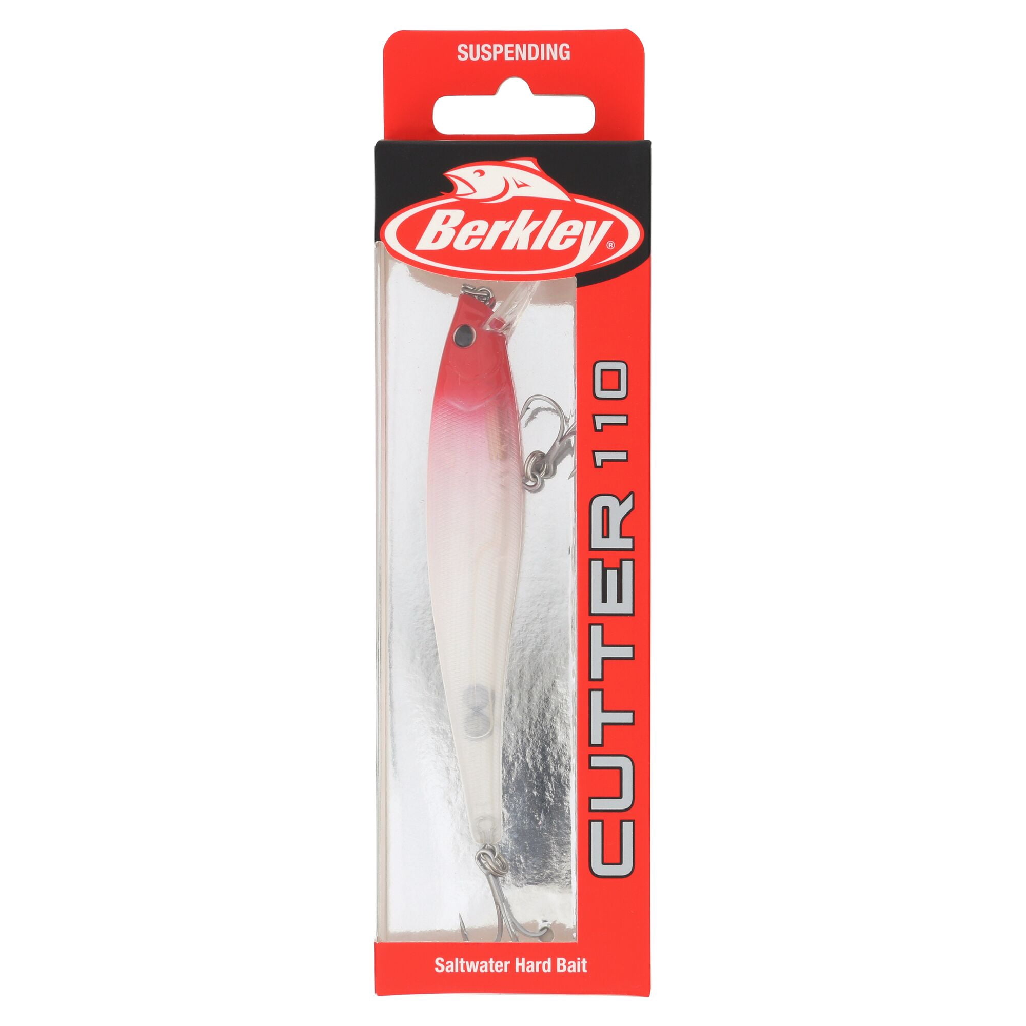 Berkley Cutter Saltwater, 4.3 in, Jerkbaits, Red Head (1 Count)