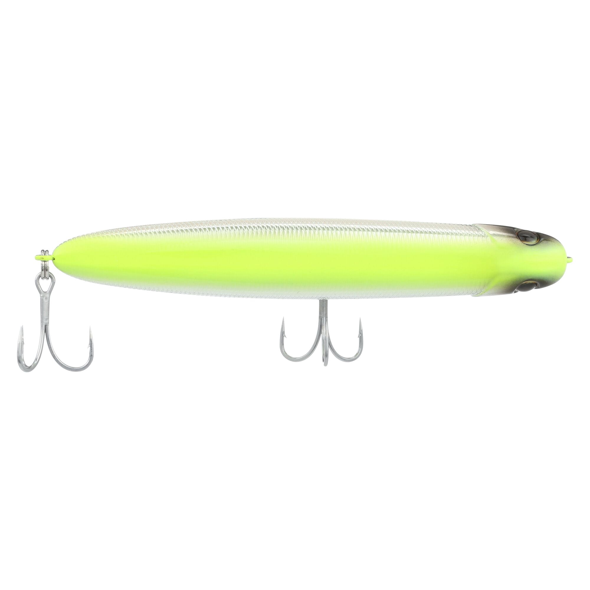Berkley Drift Walker Saltwater, 4.3 in, Topwater Baits, Chrome/Chartreuse (1 Count)