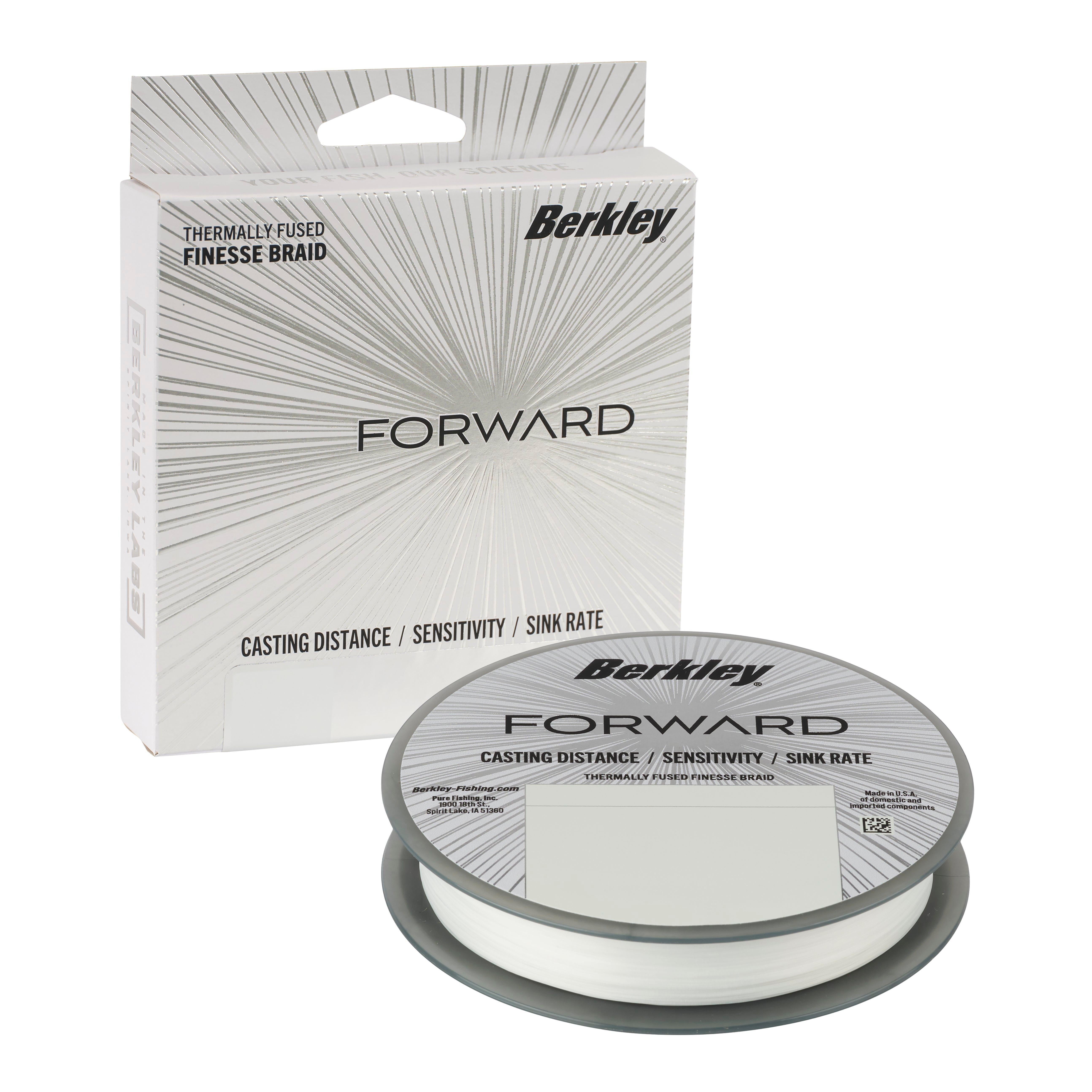 Berkley Forward Braid Fishing Line, Crystal, 6 lb Test Strength, 150 yd