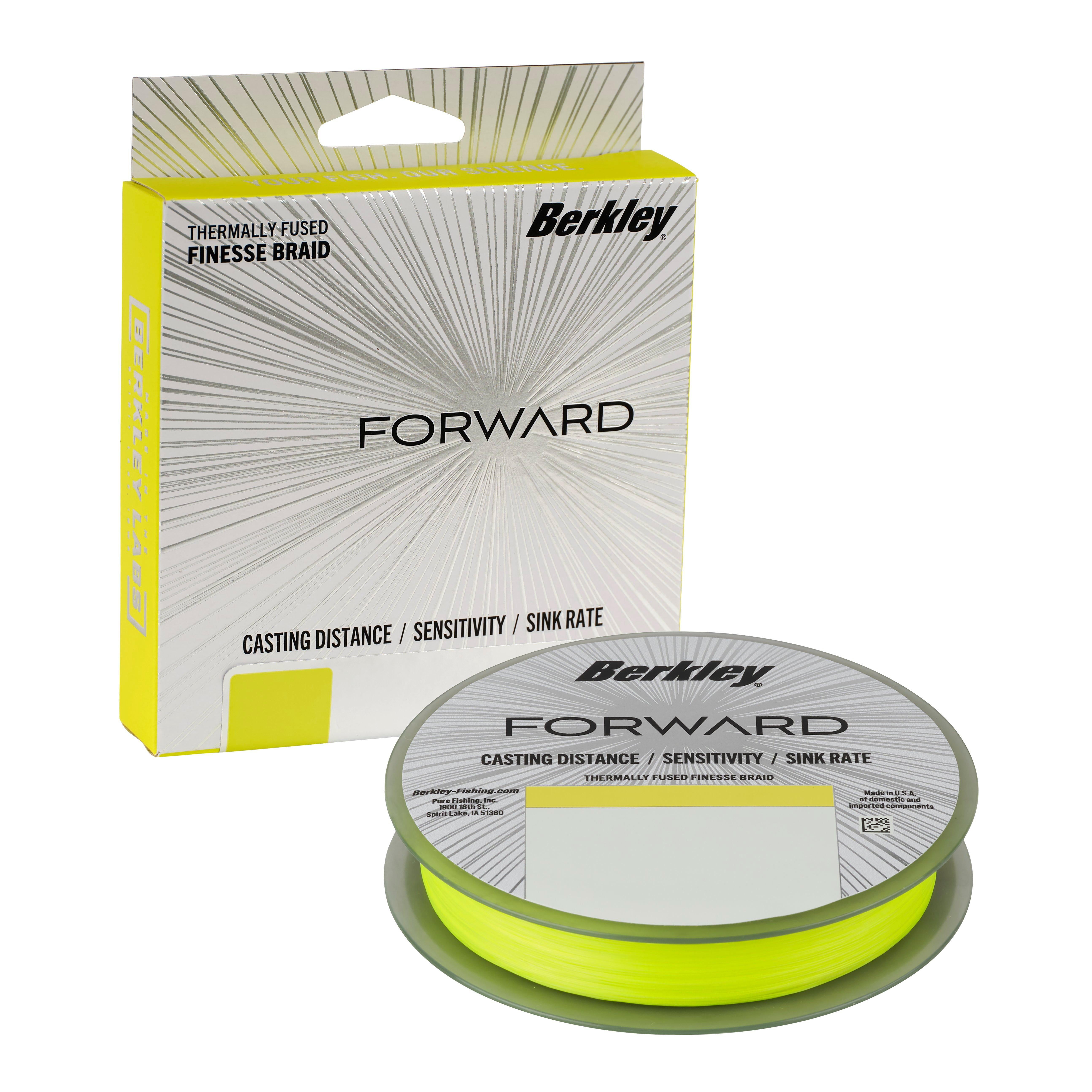 Berkley Forward Braid Fishing Line, Flame Green, 10 lb Test Strength, 150 yd
